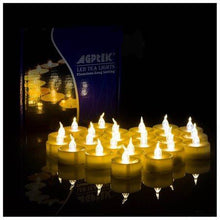 Load image into Gallery viewer, 24 PCS Flameless Smokeless Flickering Flashing LED Tealight Candles Battery Operated for Wedding