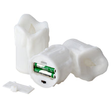 Load image into Gallery viewer, LED Candles Battery Operated Flameless smokeless 3 PCS/set Wax Dripped Exterior design Premium Votive Candles for Wedding/Party Decorations cool white