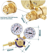 Load image into Gallery viewer, Welding Gas Welder Oxygen Regulator Oxy For Torch Cutting Kits CGA 540 Female