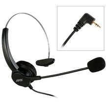 Load image into Gallery viewer, 2.5mm Headset for Cordless Phones 6FT Hands-Free Noise Cancelling Monaural Headset