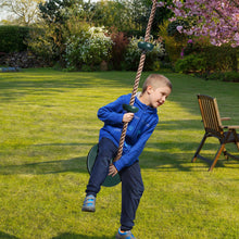 Load image into Gallery viewer, Tree Swing Set Climbing Rope with Platform & Disc Swing Seat Green