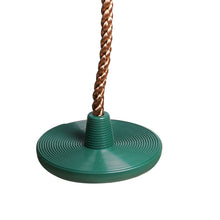 Load image into Gallery viewer, Tree Swing Set Climbing Rope with Platform & Disc Swing Seat Green