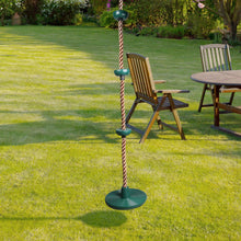 Load image into Gallery viewer, Tree Swing Set Climbing Rope with Platform & Disc Swing Seat Green