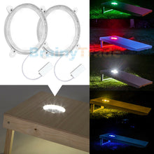 Load image into Gallery viewer, 2pcs Cornhole LED Lights Ultra Bright Standard Cornhole Board Night Light 6 inch