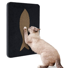 Load image into Gallery viewer, Ownpets Wall-Mounted Cat Scratcher – Vertical Cat Scratch Pad, Cute Furniture Protector for Wall, Glass, Wood &amp; Tile, Black
