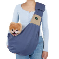 OWNPETS Blue Outdoor Pet Dog Sling Carrier Cat Travel Bag Pet Soft Pouch and Tote Design Hands Free for Small Dogs Cats