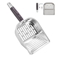 Ownpets Stainless Steel Litter Scoop for Cats, Double-Wide Holes, Large