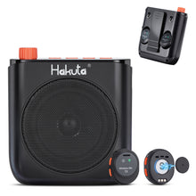 Load image into Gallery viewer, HAKUTA Voice Amplifier for Teachers, 2 Magnetic Wireless Lavalier Mics with Auto-Charging Storage, 3 Carry Modes &amp; 2600mAh Battery, Portable Speaker for Classroom/Meetings/Yoga/Training/Outdoor
