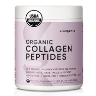 Livinganic Organic Collagen Peptides - Hydrolyzed Type I & III Collagen Protein Powder for Hair, Nails and Skin