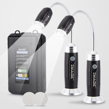 Load image into Gallery viewer, 2 PCS BBQ Grill Light Portable Camping LED Flashlight Goose Neck Outdoor Lamp (Black)
