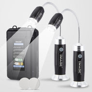2 PCS BBQ Grill Light Portable Camping LED Flashlight Goose Neck Outdoor Lamp (Black)
