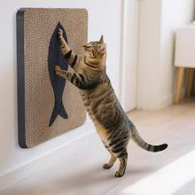 Load image into Gallery viewer, Ownpets Wall-Mounted Cat Scratcher – Vertical Cat Scratch Pad, Cute Furniture Protector for Wall, Glass, Wood &amp; Tile, Yellow
