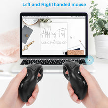 Load image into Gallery viewer, Wireless USB Handheld Finger Trackball Mouse with Laser Pointer, Black
