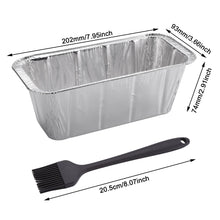 Load image into Gallery viewer, IMAGE 36 Packs Foil Drip Pans Heavy Duty Disposable Aluminum Foil Pans, Rear Grease Cup Liners, Compatible with Blackstone Grills for 36-Inch, 30-Inchs, 28-Inch, 22-Inch and 17-Inch
