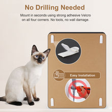 Load image into Gallery viewer, Ownpets Wall-Mounted Cat Scratcher – Vertical Cat Scratch Pad, Cute Furniture Protector for Wall, Glass, Wood &amp; Tile, Black
