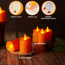 Load image into Gallery viewer, IMAGE 12 Pcs Votive Candles Battery Operated 3D Wick Ivory LED Candles, Flameless Votive Candles with Timer
