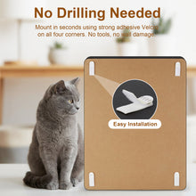 Load image into Gallery viewer, Ownpets Wall Cat Scratcher, Cute Vertical Cat Scratching Board, Wall Mounted Cat Scratch Pad for Wall, Glass, Wood, and Tile, Furniture Protector, Fish Print Black
