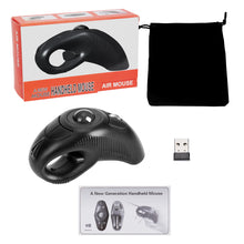 Load image into Gallery viewer, Wireless USB Handheld Finger Trackball Mouse with Laser Pointer, Black
