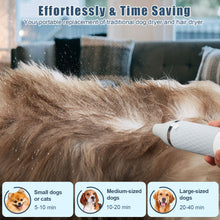 Load image into Gallery viewer, Ownpets 5 in1 Portable Smart Pet Grooming Hair Dryer for Dogs, Smart Temperature Control, Low Noise Dog Blow Dryer with Grooming Brush for Home, Pet Washing Station
