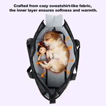 Load image into Gallery viewer, Ownpets Large Pet Carrier Backpack for Cats and Dogs, Airline Approved Soft-Sided Travel Bag with Warm Padding &amp; Safety Tether

