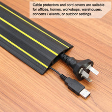 Load image into Gallery viewer, 10 Ft Floor Cord Protector 3 Channels Floor Cord Cover
