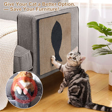 Load image into Gallery viewer, Ownpets Wall-Mounted Cat Scratcher – Vertical Cat Scratch Pad, Cute Furniture Protector for Wall, Glass, Wood &amp; Tile, Yellow
