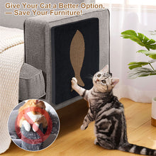 Load image into Gallery viewer, Ownpets Wall-Mounted Cat Scratcher – Vertical Cat Scratch Pad, Cute Furniture Protector for Wall, Glass, Wood &amp; Tile, Black
