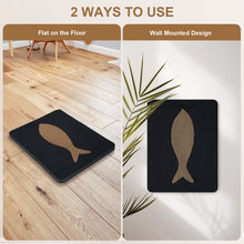 Load image into Gallery viewer, Ownpets Wall-Mounted Cat Scratcher – Vertical Cat Scratch Pad, Cute Furniture Protector for Wall, Glass, Wood &amp; Tile, Black
