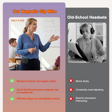 Load image into Gallery viewer, HAKUTA Voice Amplifier for Teachers, 2 Magnetic Wireless Lavalier Mics with Auto-Charging Storage, 3 Carry Modes &amp; 2600mAh Battery, Portable Speaker for Classroom/Meetings/Yoga/Training/Outdoor

