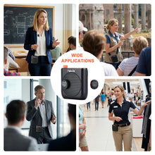 Load image into Gallery viewer, HAKUTA Voice Amplifier for Teachers, 2 Magnetic Wireless Lavalier Mics with Auto-Charging Storage, 3 Carry Modes &amp; 2600mAh Battery, Portable Speaker for Classroom/Meetings/Yoga/Training/Outdoor
