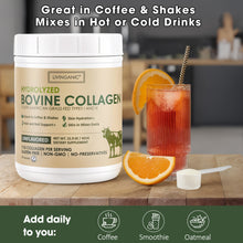 Load image into Gallery viewer, Livinganic Hydrolyzed Bovine Collagen,15.9oz Types I &amp; III, Grass-Fed, Pasture-Raised Protein, Zero Sugar Supplement for Healthy Skin, Nails, Bones &amp; Joints Unflavored 41 Servings
