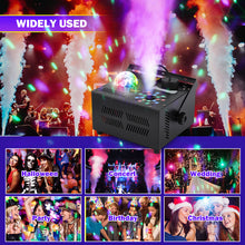 Load image into Gallery viewer, Hakuta 1500W Vertical Fog Machine with 18 LED Lights, Disco Ball with dry burn protection, for Halloween, Wedding, Disco Club, Christmas ,Party, DJ Performance
