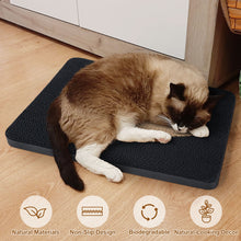 Load image into Gallery viewer, Ownpets Wall-Mounted Cat Scratcher – Vertical Cat Scratch Pad, Cute Furniture Protector for Wall, Glass, Wood &amp; Tile, Black
