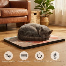 Load image into Gallery viewer, Ownpets Wall Mounted Cat Scratcher with Adhesive Strips, Cut Design, Red
