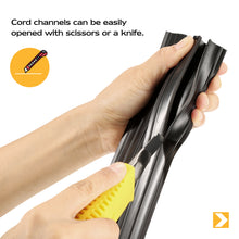 Load image into Gallery viewer, 6.5 Ft Floor Cord Protector 3 Channels Floor Cord Cover
