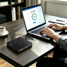 Load image into Gallery viewer, AGPTEK External USB 3.0 CD DVD Drive External CD DVD +/-RW Drive for Laptop Mac PC with 2-in-1 USB-A USB-C Cable, Plug and Play, Supports CD/DVD Read Write, Compact Portable Design
