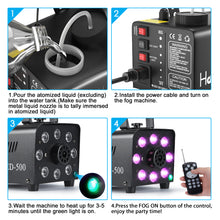 Load image into Gallery viewer, Hakuta Fog Machine with LED Projector Light
