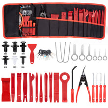 Load image into Gallery viewer, Fixm 141 Pieces Trim Removal Tool, Auto Clip Pliers Push Pin Plastic Pry Tool Kit for Car Panel/Door/Audio/Radio, Fastener Terminal Remover Set with Tool Roll Bag
