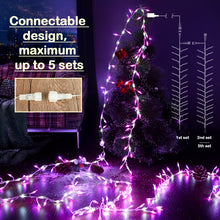 Load image into Gallery viewer, IMAGE 5M/16.4Ft 300 LED Firecracker Starry String Lights Fairy Lights Plug in Twinkle String Lights Bright DIY for Party Wedding Christmas Decoration, Pink &amp; White
