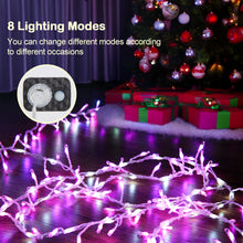 Load image into Gallery viewer, IMAGE 5M/16.4Ft 300 LED Firecracker Starry String Lights Fairy Lights Plug in Twinkle String Lights Bright DIY for Party Wedding Christmas Decoration, Pink &amp; White
