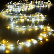 IMAGE 5M/16.4Ft 300 Led Cluster Lights Waterproof Twinkle String Lights Bright DIY Party Wedding Christmas Decoration, Warm White
