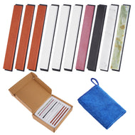 IMAGE 10 Pcs Knife Sharpening Stone Set 180/400/ 800/1500 /2000/3000 /4000/6000 /8000/10000 for Sharpener, Chisels, Scissors and Carving Tools