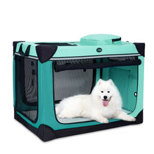 Load image into Gallery viewer, Ownpets Collapsible Dog Crate, 36 inch Portable Travel Dog Crate for Large Dogs, 4-Door Foldable Pet Kennel with Durable Mesh Windows &amp; Soft Mat
