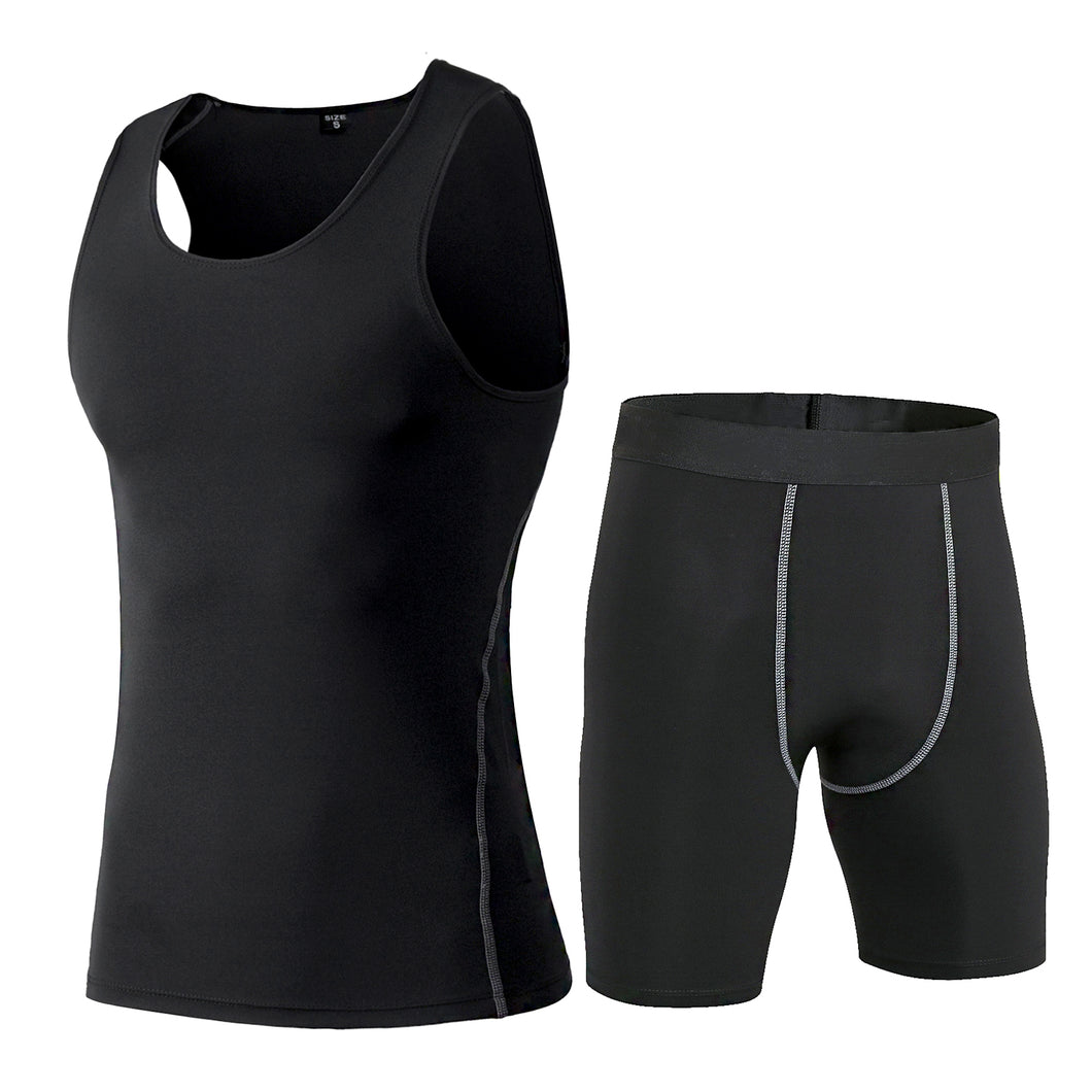 Compression Tank Top and Shorts for Men S-XXXL