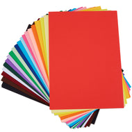 IMAGE 100 Sheets 20 Assorted Colors Railroad Board Poster Board, Blank Graphic Display Board for Arts, Crafts, 8.3