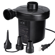 Load image into Gallery viewer, CAMULAND 130W Electric Air Pump for Inflatable with 3 Nozzles for Air Mattress, Inflatable Couch, Pool Floats, Blow up Pool Raft Bed Boat
