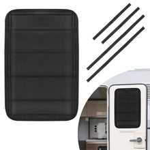 Load image into Gallery viewer, 2Pcs RV Door Shade Cover Foldable RV Sun Shade Windshield Blackout Shower Curtains Coverage RV Accessories Fits for Most RV Interior Door Window Oxford Materials 25&quot; X 16&quot;
