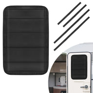 2Pcs RV Door Shade Cover Foldable RV Sun Shade Windshield Blackout Shower Curtains Coverage RV Accessories Fits for Most RV Interior Door Window Oxford Materials 25