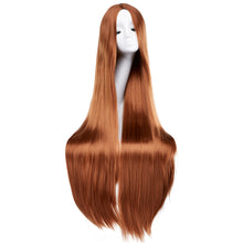 Load image into Gallery viewer, AGPtEK 40&quot; Straight Long Wig Synthetic Wig Part in the Middle Anime Costume for Party, Cosplay, Daily-Use and Festivals, Light Blonde

