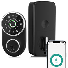 Load image into Gallery viewer, FITNATE Smart Fingerprint Door Knob with Keypad, App Control, 4-in-1 Keyless Entry, Biometric Lock for Bedroom, Office, Rental Use
